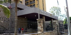 Entrance to Nyayo House in Nairobi CBD