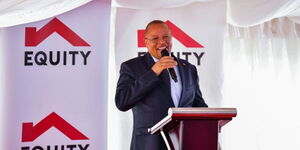 Equity Bank Kenya Managing Director, Gerald Warui, during Meru Forum.
