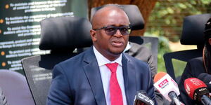 LSK President Eric Theuri during a past press conference
