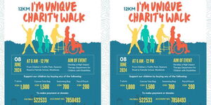 Collage image of the Fairmile School Charity Walk Poster 