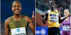 Faith Kipyegon and Emmanuel Wanyonyi
