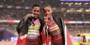 Faith Kipyegon and Beatrice Chebet