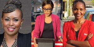 Female Journalists from Left to right: Caroline Mutoko, Sophia Wanuna and Purity Mwambia