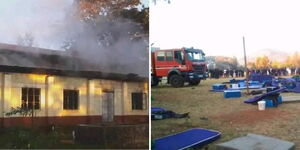 Fire razing Mavuti Secondary School dormitory on October 12, 2024