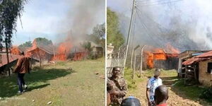 Fire burns down several houses in Sigor Village in Bomet County