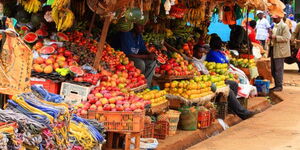 Photo of a food market in Nairobi.