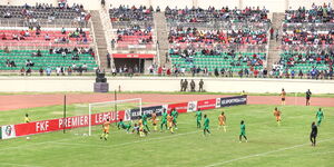 A football match between AFC Leopards and Gor Mahia at Nyayo Stadium on Sunday, May 14, 2023.