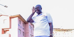 Former Deputy President Rigathi Gachagua in Murang'a on May 17, 2025
