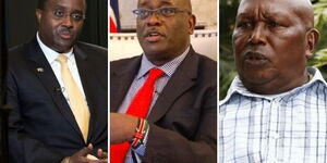 A file image of  Kenya's High Commissioner to Australia Isaiya Kabira, Kenya's High Commissioner to the United Kingdom, Manoah Esipisu and spokesperson of former President Daniel Moi, Lee Njiru