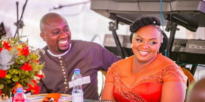 Former NTV journalists Kennedy Murithi with his wife Diana Amunga Ochami.