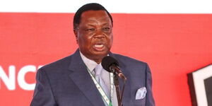 COTU Secretary General Francis Atwoli speaking during Social Protection Conference on Tuesday April 4, 2023