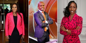 From left: journalist Terryanne Chebet, Mark Masai and Yvonne Okwara