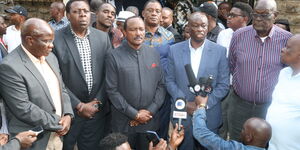 Gachagua in a media briefing