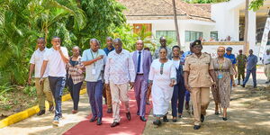 Deputy President Rigathi Gachagua in the company of Coast region leaders during the 40th Annual Seminar of the ICPAK held in Mombasa on November 21, 2023