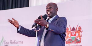 Deputy President Rigathi Gachagua speaking in Nyeri County on July 8, 2013.