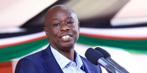 Deputy President Rigathi Gachagua speaks during a fundraising event at ACK St. Mark's Lokireny in Nandi Hills, Nandi County on Saturday, August 12, 2023. 