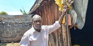 Gathungu Mungai, a resident of Bahati, who faces eviction from his home