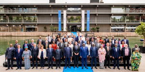 African leaders gathered at the Global Center on Adaptation headquarters in Rotterdam on September 5, 2022 for the Africa Adaptation Summit.