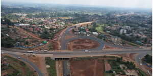 Gitaru interchange aerial view