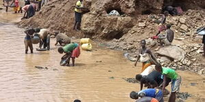 Gold mining in West Pokot