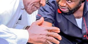 George Natembeya and Boni Khalwale in a past rally for Seth Panyako in Malava by-elections