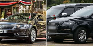 A collage image of cars used by government officials.