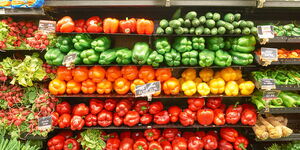 File image of groceries stored at a supermarket