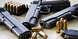 A file image of guns and bullets