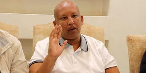 Hafid Maalim chair of Northern Kenya Disability during a press briefing on September 1, 2024.