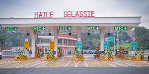 The Haile Selassie exit of the Nairobi Expressway. 
