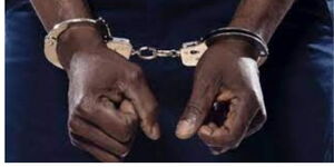 A photo of a man in handcuffs 