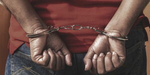 A man in handcuffs