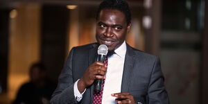 LSK President Nelson Havi speaking a forum in 2019