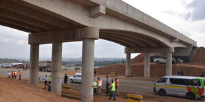 A weighbridge on the Nairobi Nakuru highway