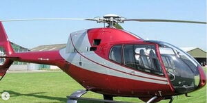 One of the helicopters rented out by  Execar-tive CarHire.