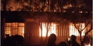 High school torched.