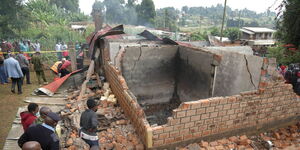House of a couple burnt alive in Kisii on Thursday July 29