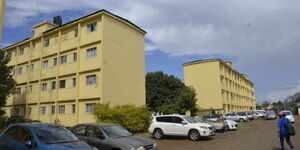 Photo of apartments blocks in Nairobi Eastlands area taken on May 30, 2022