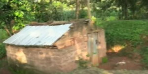 A structure built by Ouma in Busia County