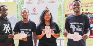 From left: Brian Ndung'u ,Dulla Shiltone, Kyelie Muthoni, Lennox Omondi