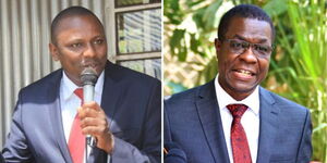 A photo collage of Kikuyu MP Kimani Ichung'wah (left) and Ugunja MP Opiyo Wandayi (right).
