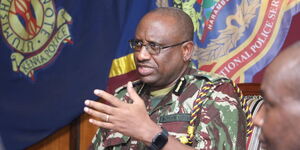 Inspector General of Police Japhet Koome holds a meeting with retired officers at NPS Headquarters on May 25, 2023. 