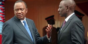 President Uhuru Kenyatta (left) and his Deputy William Ruto