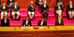 A photo of India Supreme Court Judges.