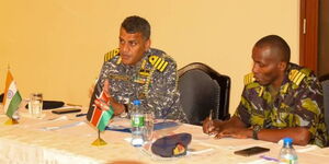 India's defence attaché to Kenya Navy Captain Velagada Shirdikant, during an engagement with KDF on January 13, 2025