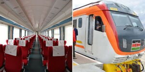 Inside SGR first-class coach and the SGR train.