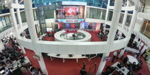 Inside the studios at the Standard Media Group during the 2022 General Election