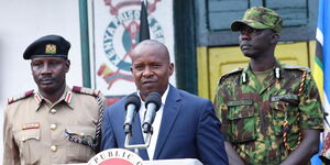 Interior CS Kithure Kindiki speaking in Kisii on Monday March 25, 2024