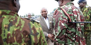 Interior CS Kithure Kindiki with police bosses
