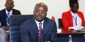 Interior Principal Secretary Raymond Omollo at a meeting on September 6, 2023